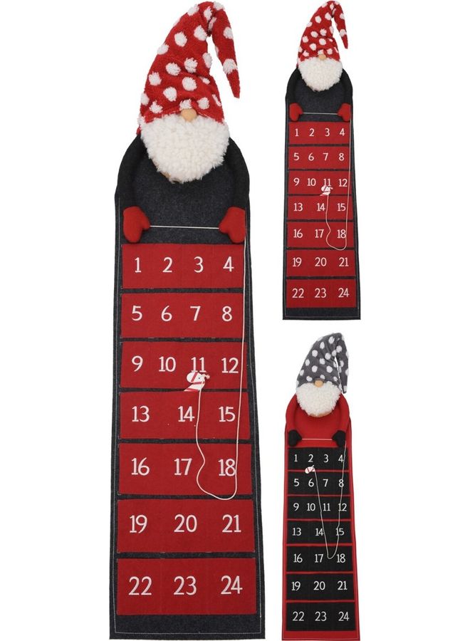 One Piece Christmas Advent Calender Red/Black/White 26x130cm