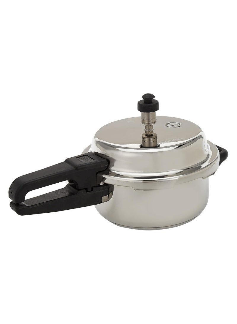 Butterfly Blue Line Stainless Steel Pressure Cooker, Stainless Steel, 2-Liter Medium,BL-2L