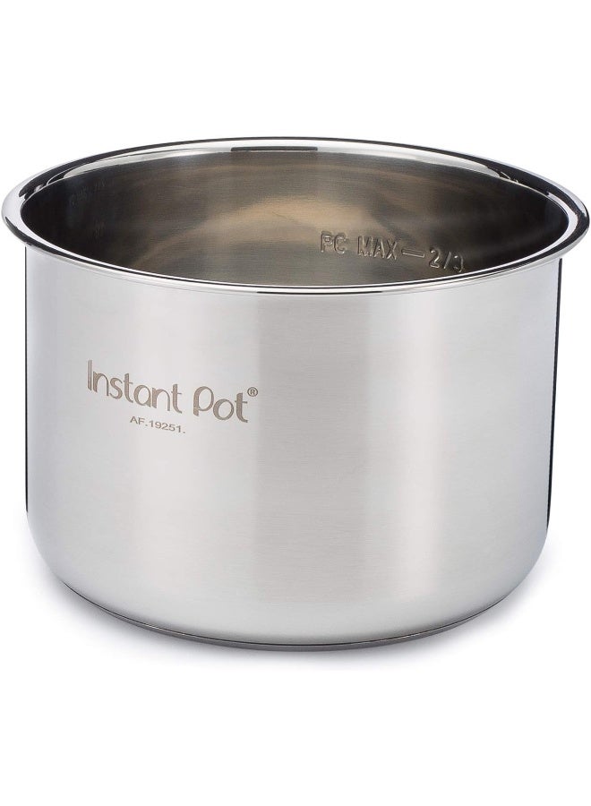 Instant Pot 3 3 Qt Pot, 3 Quart, Stainless Steel 8 Quart Silver IP-SS04-80