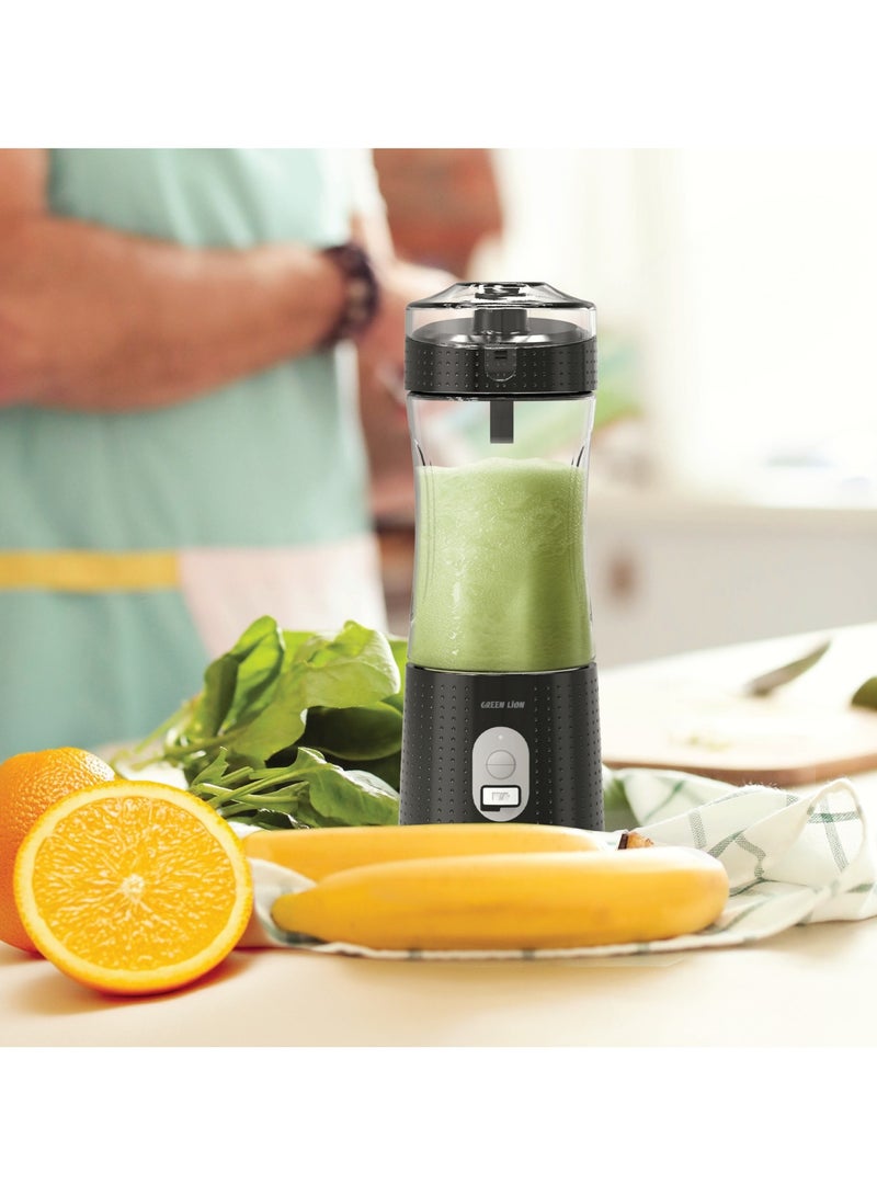 Blend Mate Portable Juicer 380ml Capacity / Self Cleaning / BPA Free / Portable Design / 6-Blades Powerful / Type-C Charging / High Battery Capacity / Strong Power / PCTG Food Grade - Black