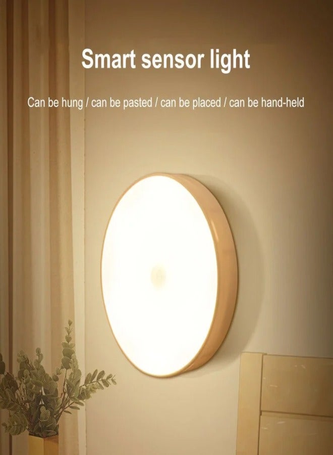 Sensor Night Light LED Smart Human Body Sensor Night Lamp Emergency Automatic Lighting with USB Charging and Wireless Magnetic Suction