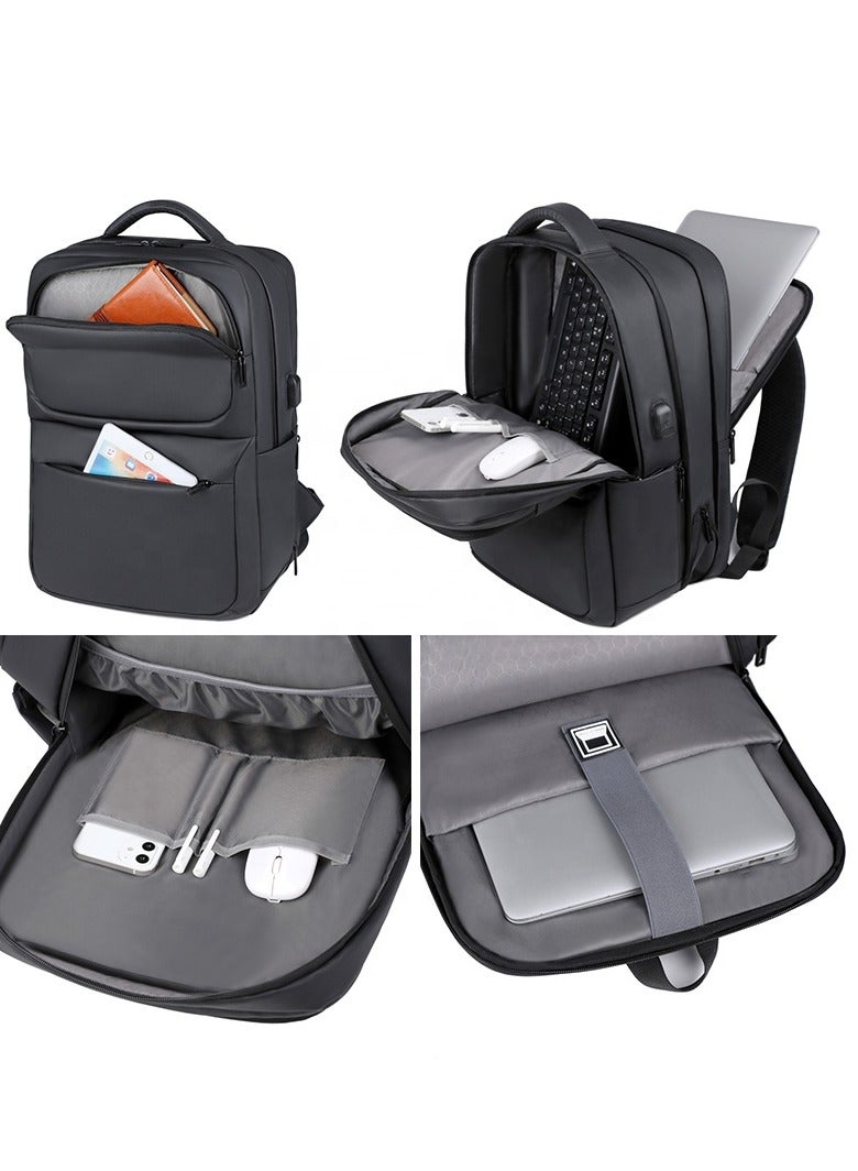 Skycare Sturdy Commuter Backpack for Work, 15.6 inch Laptop Bag for Men Women Working Business Traveling GYM
