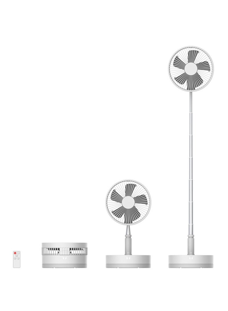 Pedestal Fan for Bedroom, Ultra Quiet Standing Fan for Home Bedroom, Oscillating Floor Fans with 4 Speeds, Portable Stand Fan Desk Fan 2-in-1 Air Circulator Fan