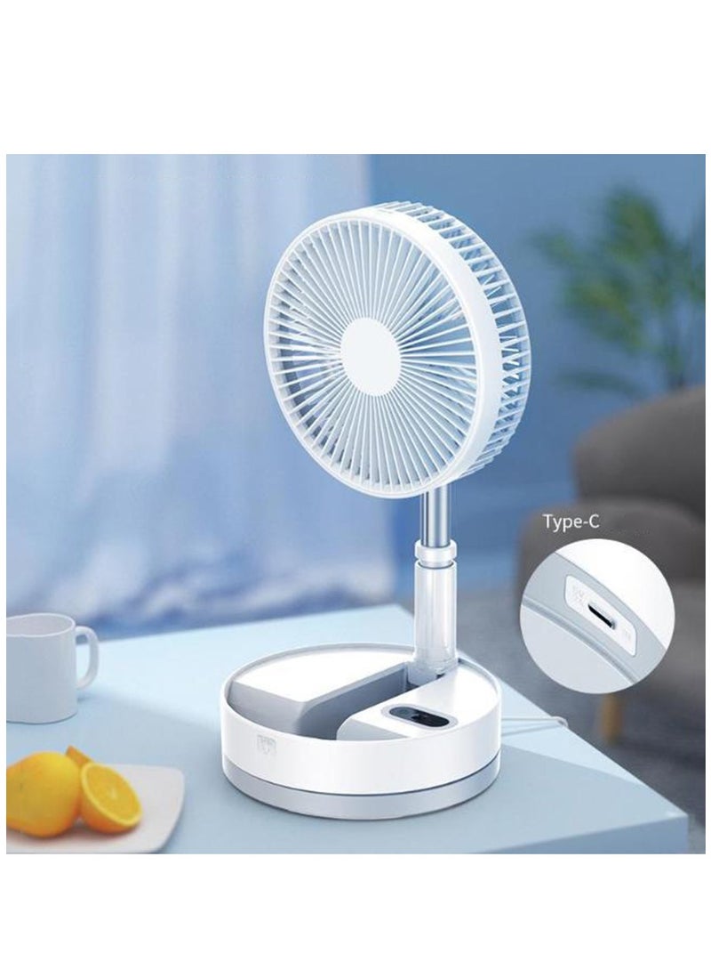 Pedestal Fan for Bedroom, Ultra Quiet Standing Fan for Home Bedroom, Oscillating Floor Fans with 4 Speeds, Portable Stand Fan Desk Fan 2-in-1 Air Circulator Fan