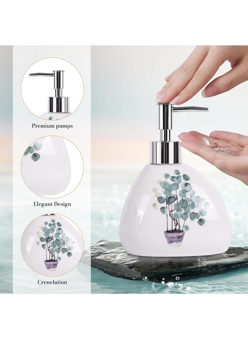 Bathroom Accessories Set,Modern Countertop Bathroom Decor,Luxury 6 Piece Bathroom Accessory Set,Complete with Soap Dispenser,Toothbrush Holder,Tumbler,Tray