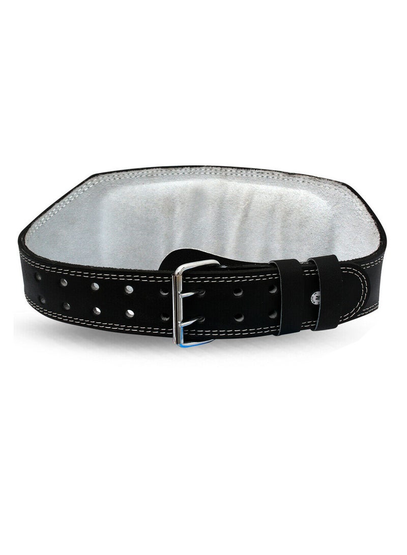Weight Lifting Leather Belt Lower Back Support 6 Inches Wide Adjustable Buckle For Bodybuilding Home Gym Workouts Squats Strength Training And Fitness Exercise For Men And Women
