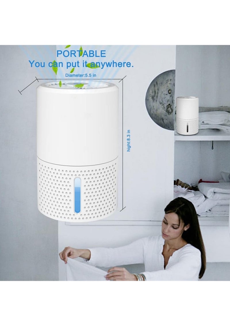 Dehumidifier for Home Basement,  Dehumidifiers for Bedroom Bathroom Small Quiet Portable Air Dehumidifiers with 900ml Water Tank