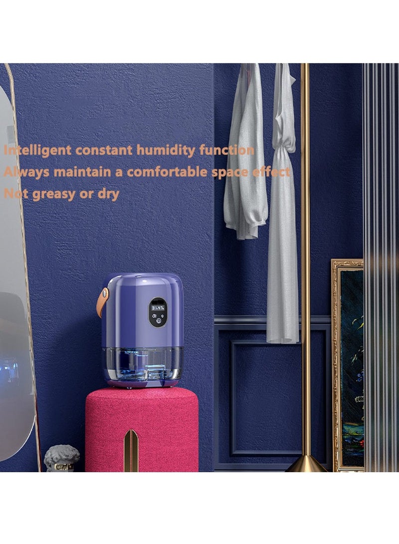 Dehumidifiers for Home, 1000 ML Dehumidifier Small Dehumidifiers for Room with Auto-off, Ultra-Quiet Energy Saving Mini Dehumidifiers for Bedroom Bathroom Closet Desktop Office RV, Blue