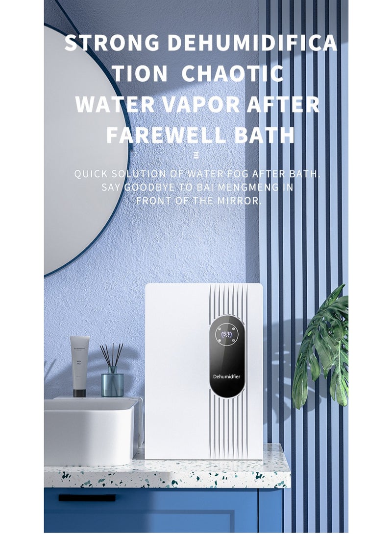 Dehumidifiers for Home, Small Dehumidifier for Room with Humidity Sensor, Customizable Humidity, Sleep Mode, Auto-off, Timer, Colorful Night Light, Quiet Portable Dehumidifiers for Bedroom, Bathroom