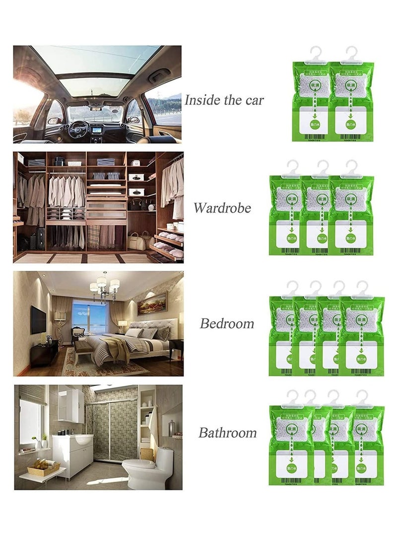 Deodorizer, Hanging Humidity Packs for Effectively Absorbing Excess Moisture, Closet Dehumidifiers & Odor Removers for Home & Car - 24Pcs