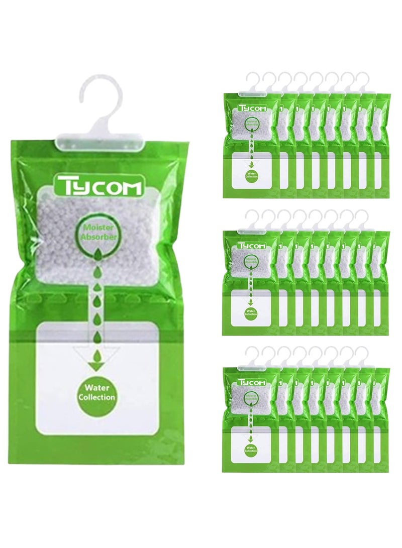 Deodorizer, Hanging Humidity Packs for Effectively Absorbing Excess Moisture, Closet Dehumidifiers & Odor Removers for Home & Car - 24Pcs