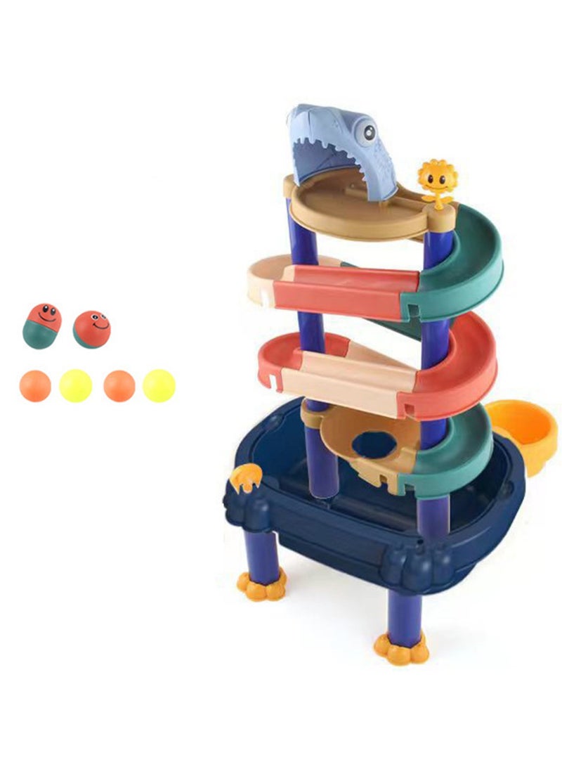 Children's DIY Ball Track Building Block Table Baby Bathing Water Building Block STEM Intellectual Toys (JJ868-42 pieces)