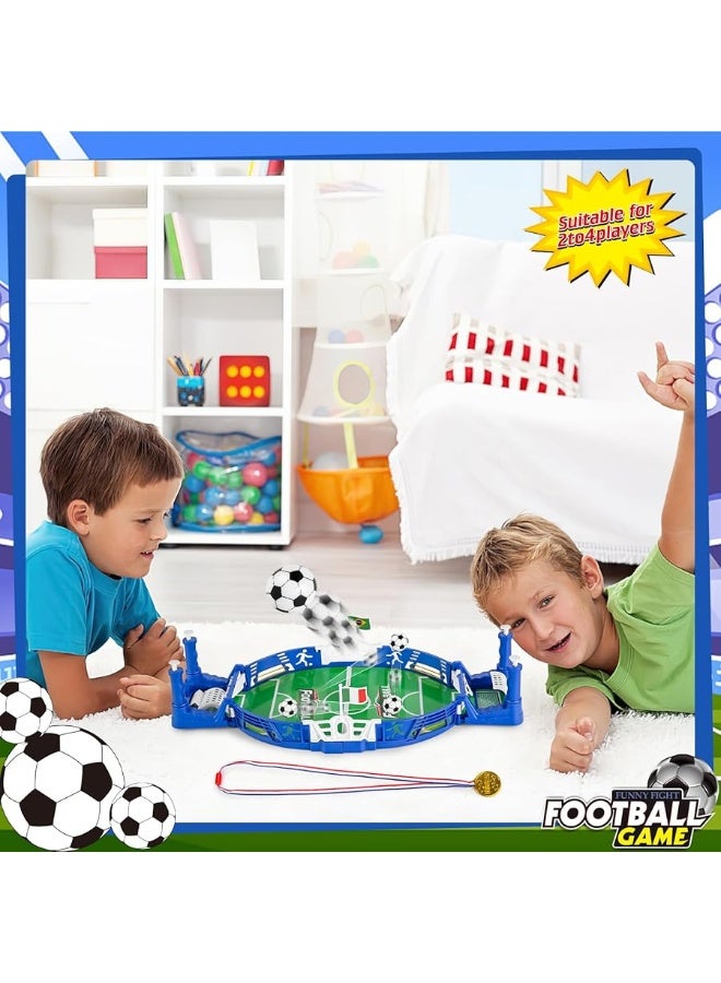 3 otters Tabletop Soccer Game Set, Mini Football Soccer Game Board for Foosball Pinball Kids Adults Interactive Game Room Family Night