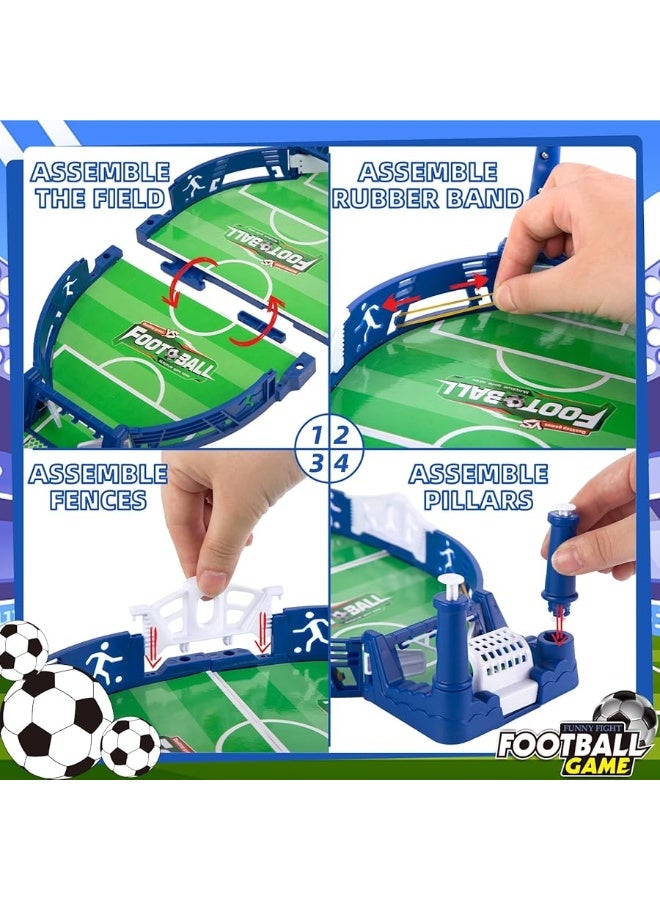 3 otters Tabletop Soccer Game Set, Mini Football Soccer Game Board for Foosball Pinball Kids Adults Interactive Game Room Family Night