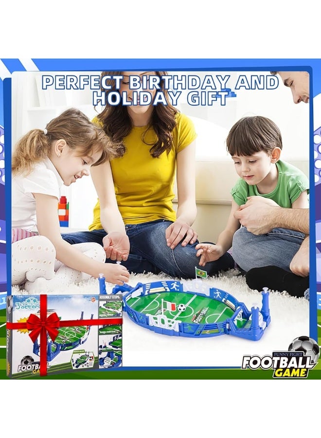 3 otters Tabletop Soccer Game Set, Mini Football Soccer Game Board for Foosball Pinball Kids Adults Interactive Game Room Family Night