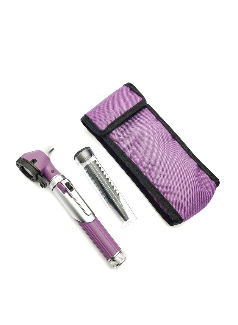 Medical Purple Optical Fiber Inspection Otoscope