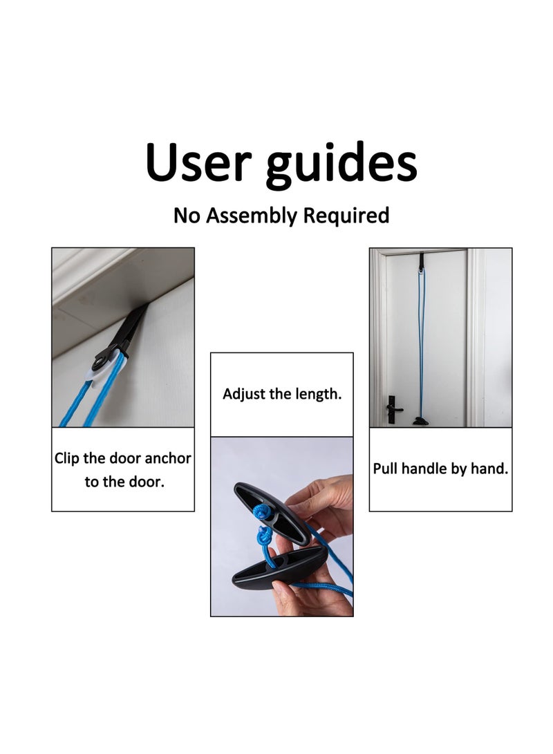Shoulder Pulley System for Physical Therapy - Over Door Rehab Exerciser to Relieve Pain and Enhance Recovery from Frozen Shoulder and Surgery, Improve Flexibility and Mobility