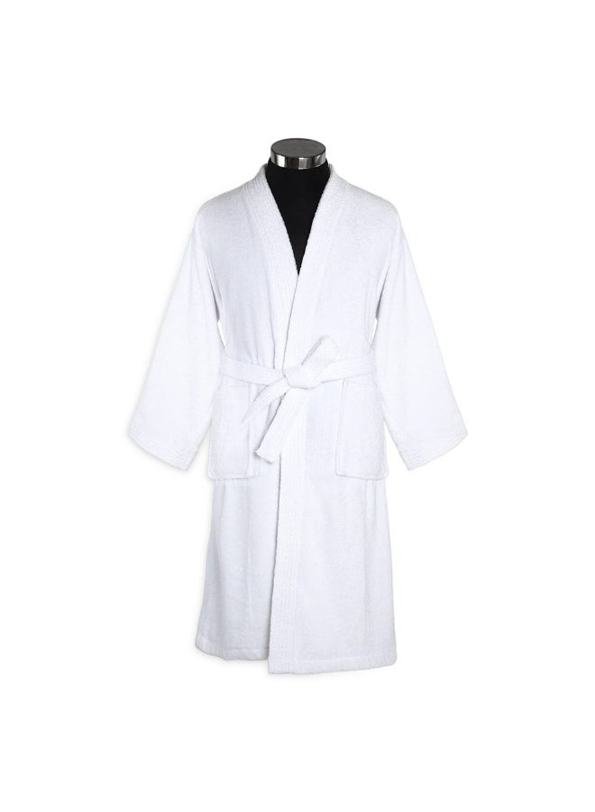 Urbanliving Bathrobe White - Small/Medium