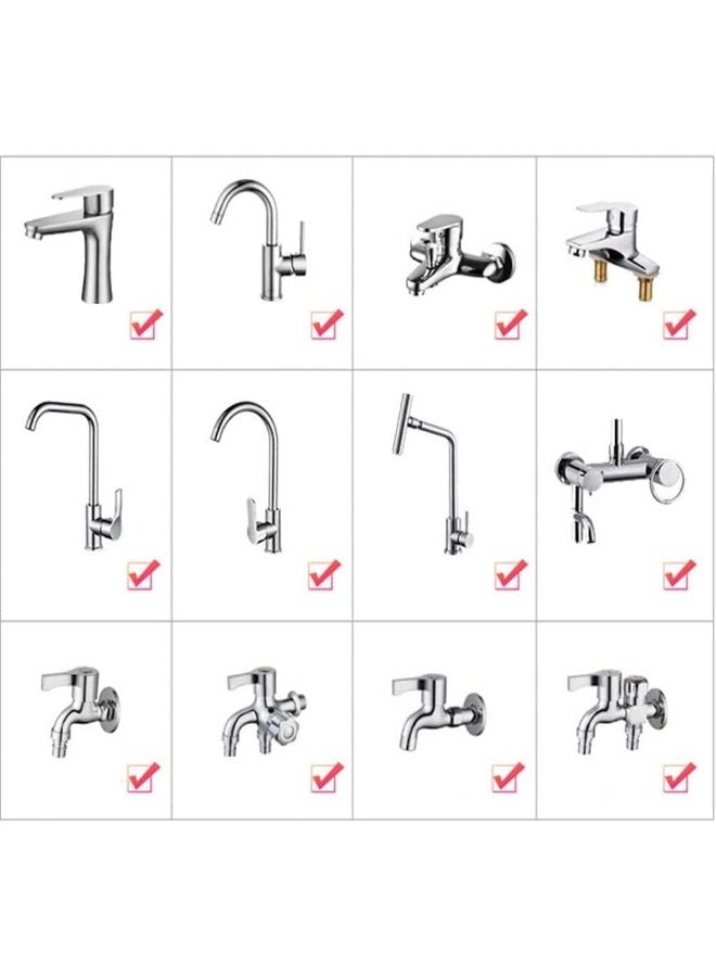 Portable Travel Shattaf, Travel Shattaf Portable Bidet Sprayer Toilet Sprayer, Shatafa Set With Hose And Adaptors For Faucets,Easy To Install Upto 2.5M Extendable Pipe (White Silicon Holder)