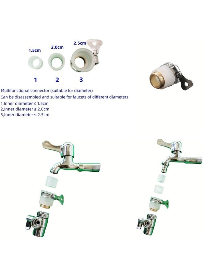 Portable Travel Shattaf, Travel Shattaf Portable Bidet Sprayer Toilet Sprayer, Shatafa Set With Hose And Adaptors For Faucets,Easy To Install Upto 2.5M Extendable Pipe (White Silicon Holder)