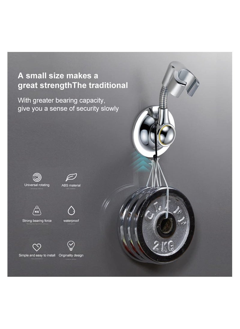 SYOSI, Suction Cup Shower Head Holder  Bracket Adjustable Height, Multi-Directional Removable Wall Mounted Suction Bracket