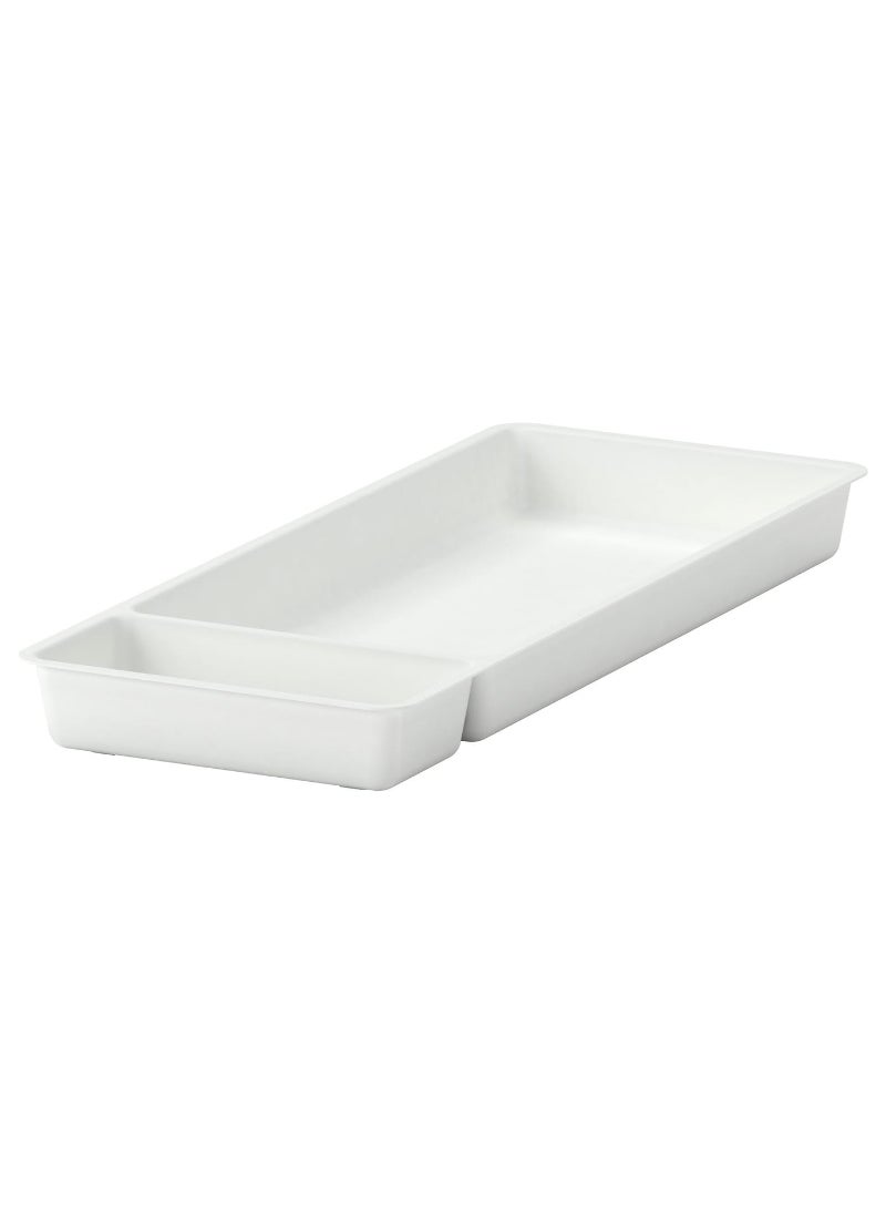 Utensil Tray, White, 20X50 Cm