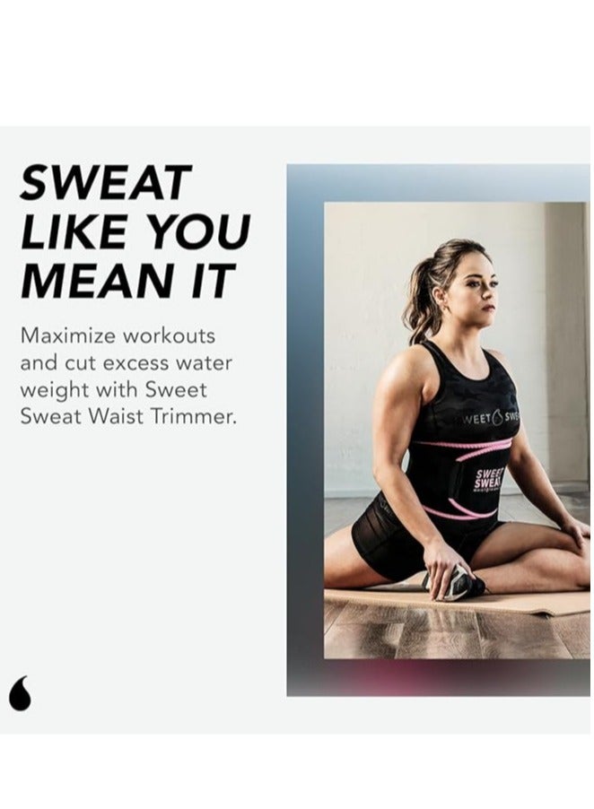 Sweat Waist Trimmer For Women And Men - Sweat Band Waist Trainer For High-Intensity Training & Workouts
