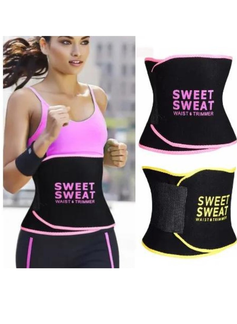 Sweat Waist Trimmer For Women And Men - Sweat Band Waist Trainer For High-Intensity Training & Workouts