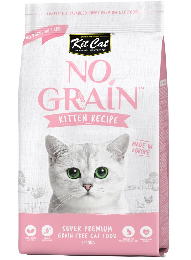 Kit Cat No Grain Kitten Recipe dry food 10 kg