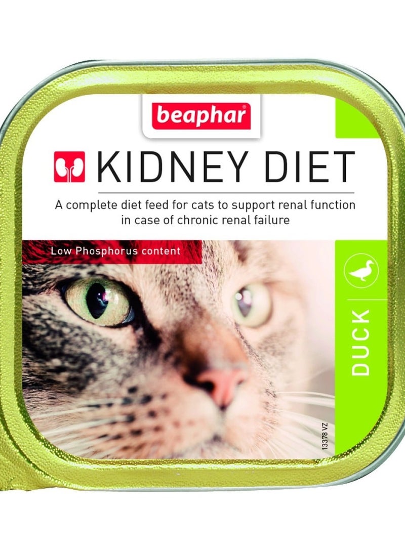 beaphar WET FOOD - Kidney/Renal Diet Duck(16pcs x 100g)