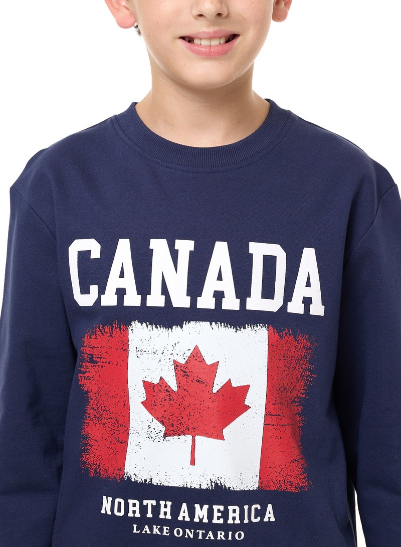 Boys' Sweatshirt  (8-14yrs) Navy