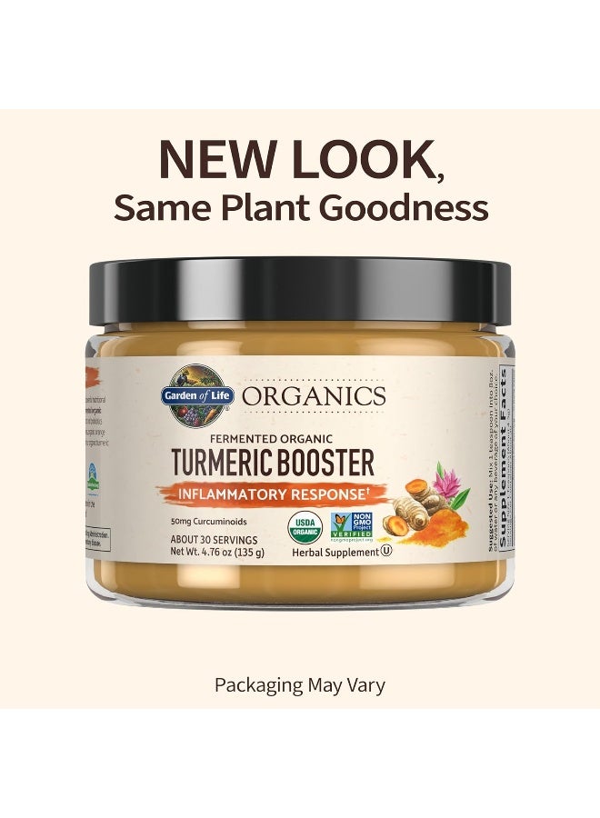 Mykind Organics Turmeric Booster Inflammatory Response Powder 30 Servings 50Mg Curcumin 95% Curcuminoids And Probiotics