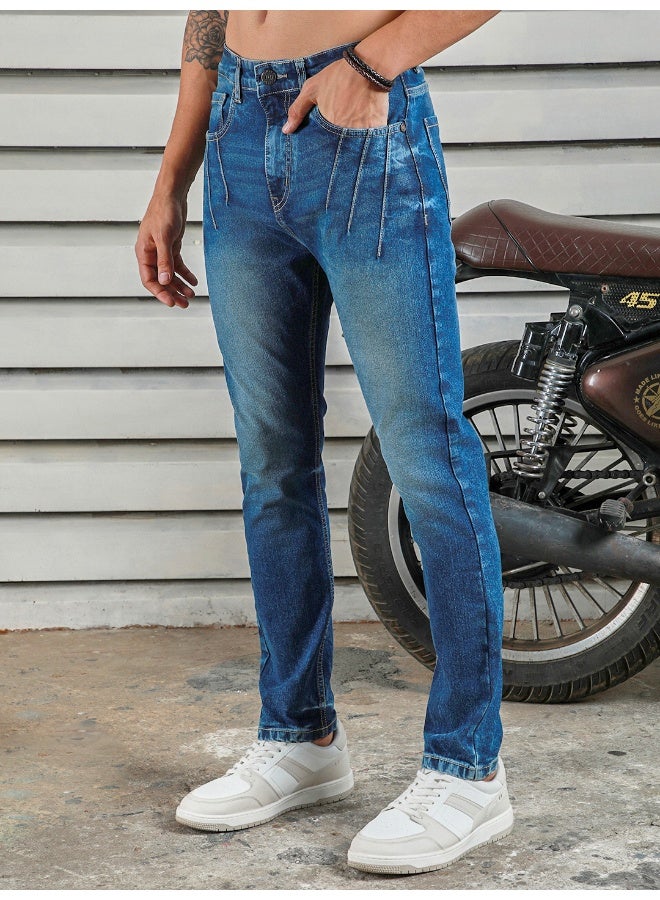 Men’s Straight Tapered Indigo Jeans – Fashionable and Comfortable