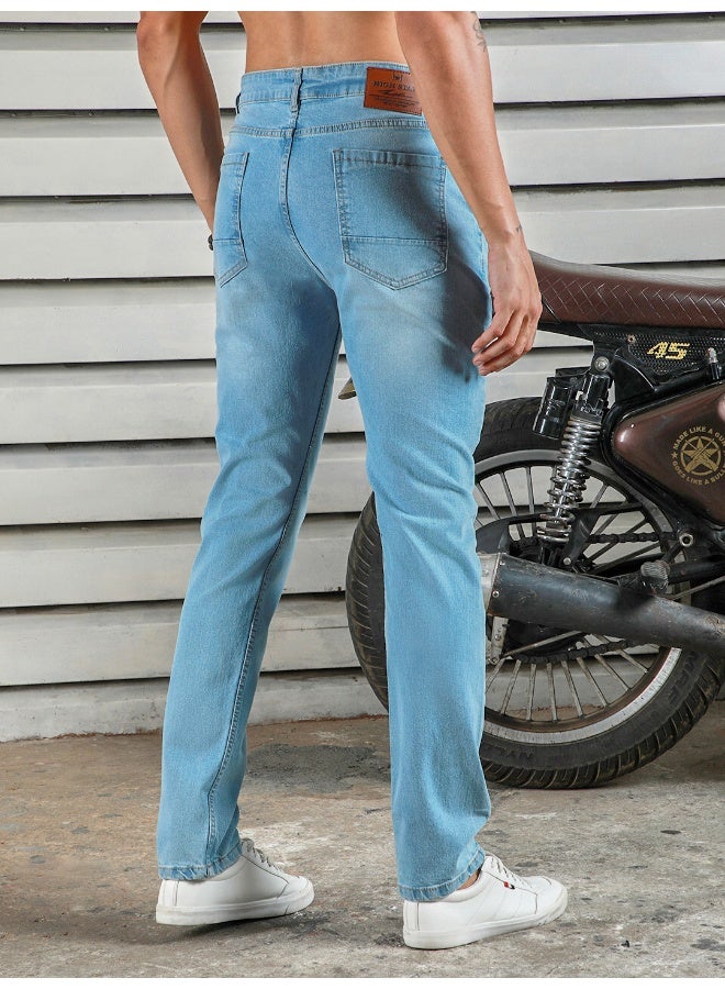 Men’s Straight Tapered Indigo Jeans – Trendy and Comfortable