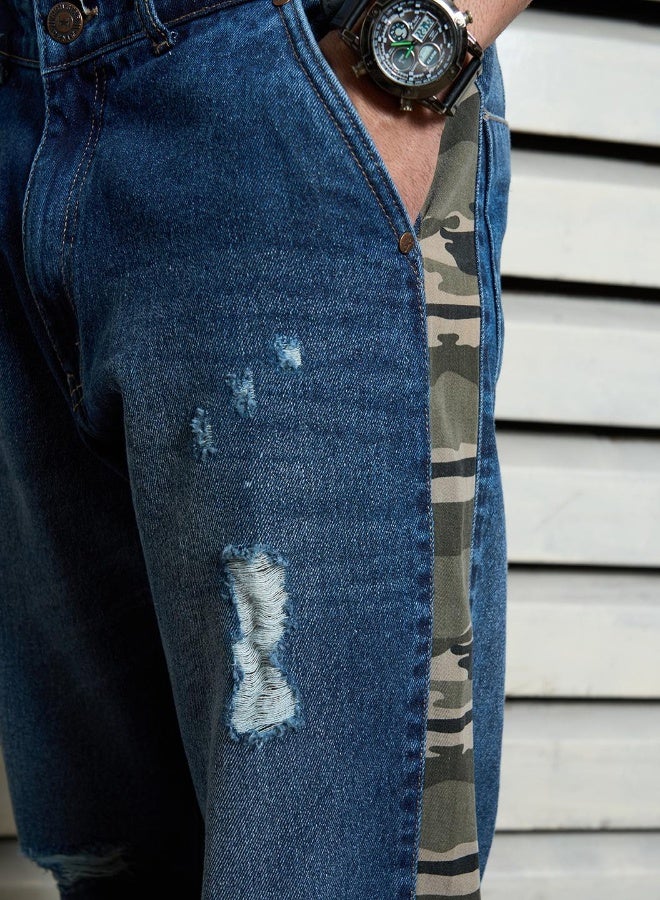 Men's Indigo Straight Fit Jeans - Sleek and Stylish Everyday Denim