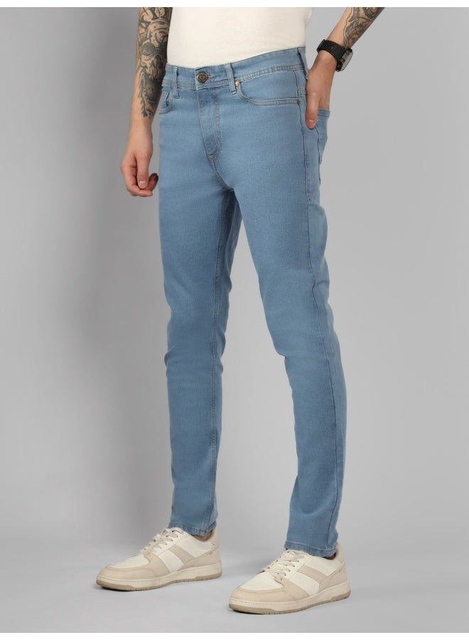 Men’s Relaxed Fit Light Fade Blue Jeans – Comfortable and Trendy