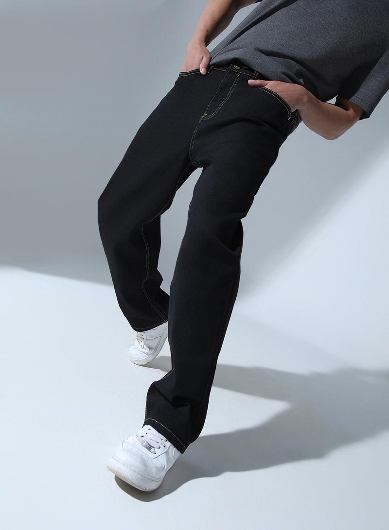 Men Black Jeans - Classic Everyday Wear