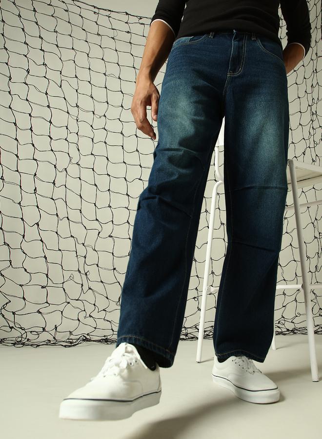 Men Indigo Jeans - Loose Fit Stylish and Comfortable