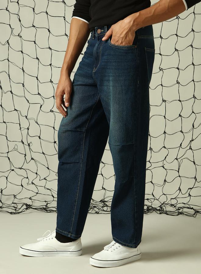 Men Indigo Jeans - Loose Fit Stylish and Comfortable