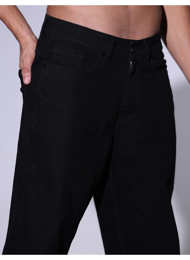 Men Black Jeans - Sleek and Versatile for All Occasions