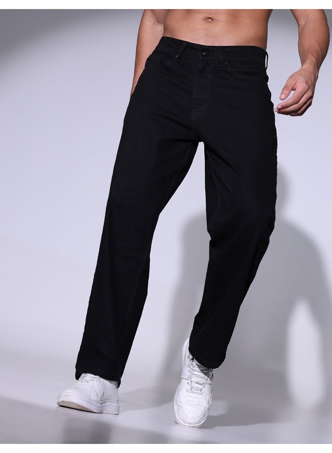 Men Black Jeans - Sleek and Versatile for All Occasions