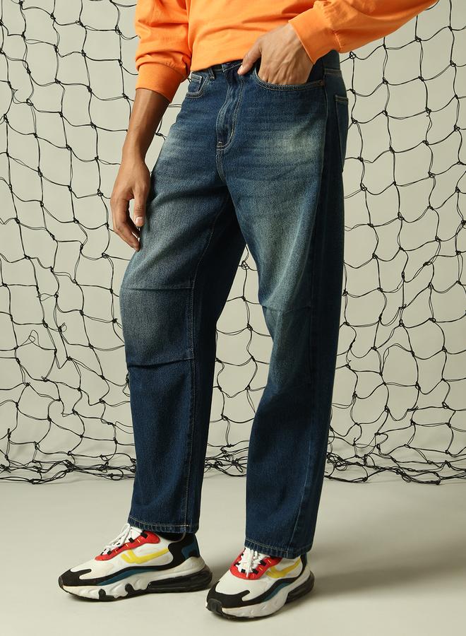 Men Indigo Jeans - Loose Fit with a Casual Look