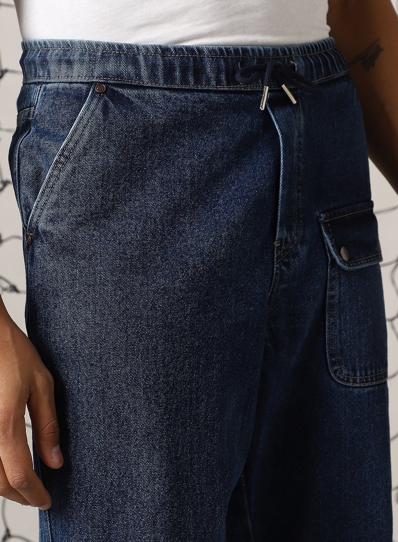 Men's Indigo Jogger Jeans - Loose Fit and Stylish Design