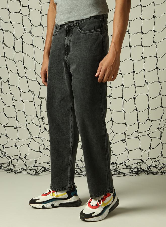 Men Black Jeans - Loose Fit for Ultimate Comfort and Style