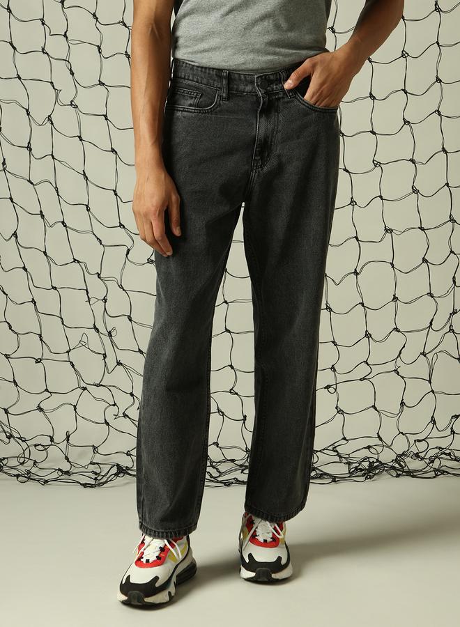 Men Black Jeans - Loose Fit for Ultimate Comfort and Style
