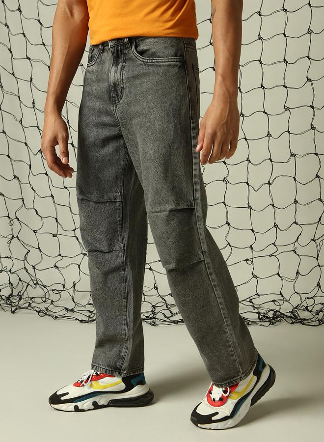 Men Grey Jeans - Loose Fit for Effortless Style