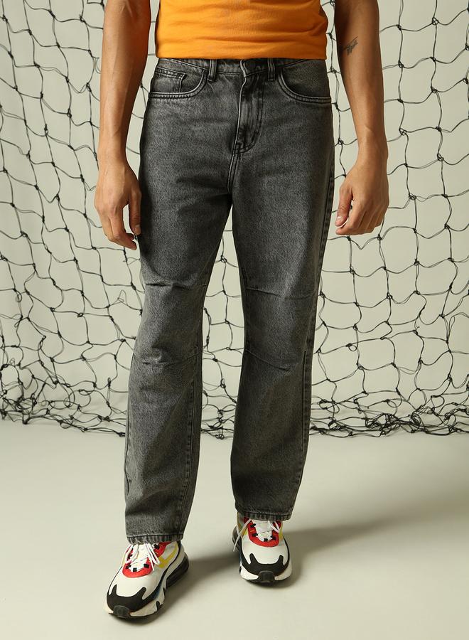 Men Grey Jeans - Loose Fit for Effortless Style