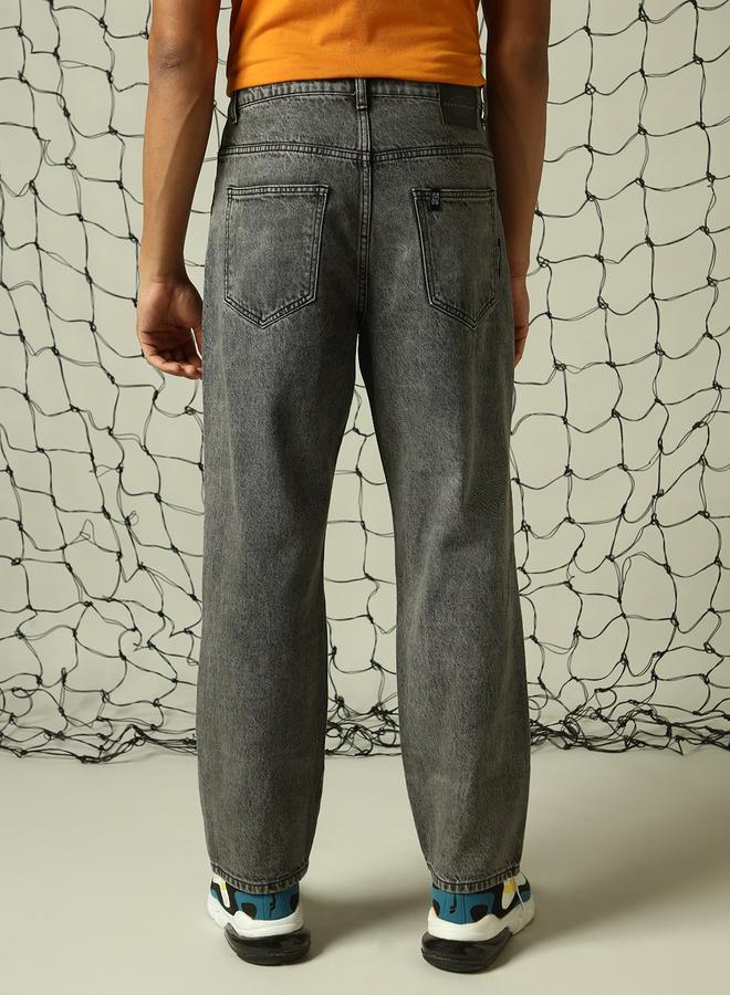 Men Grey Jeans - Loose Fit for Effortless Style