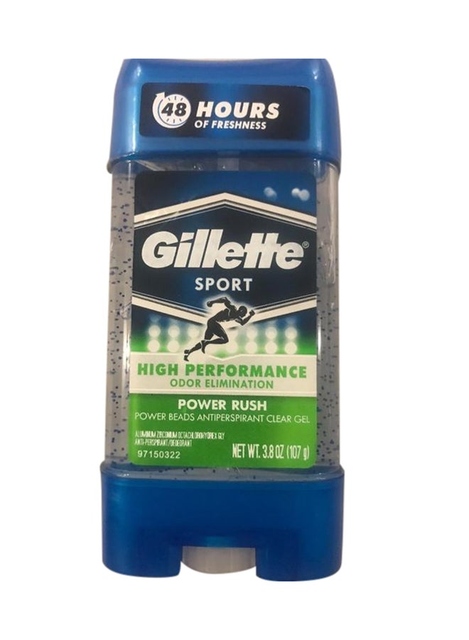 High Performance Odor Elimination Sports Triumph Clear Gel White/Blue 107grams