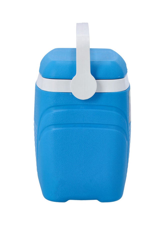 Insulated Ice Cooler Box Blue/White 30.2x19.5x27.8cm